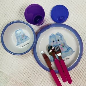 Blue Bunny  Dish Set